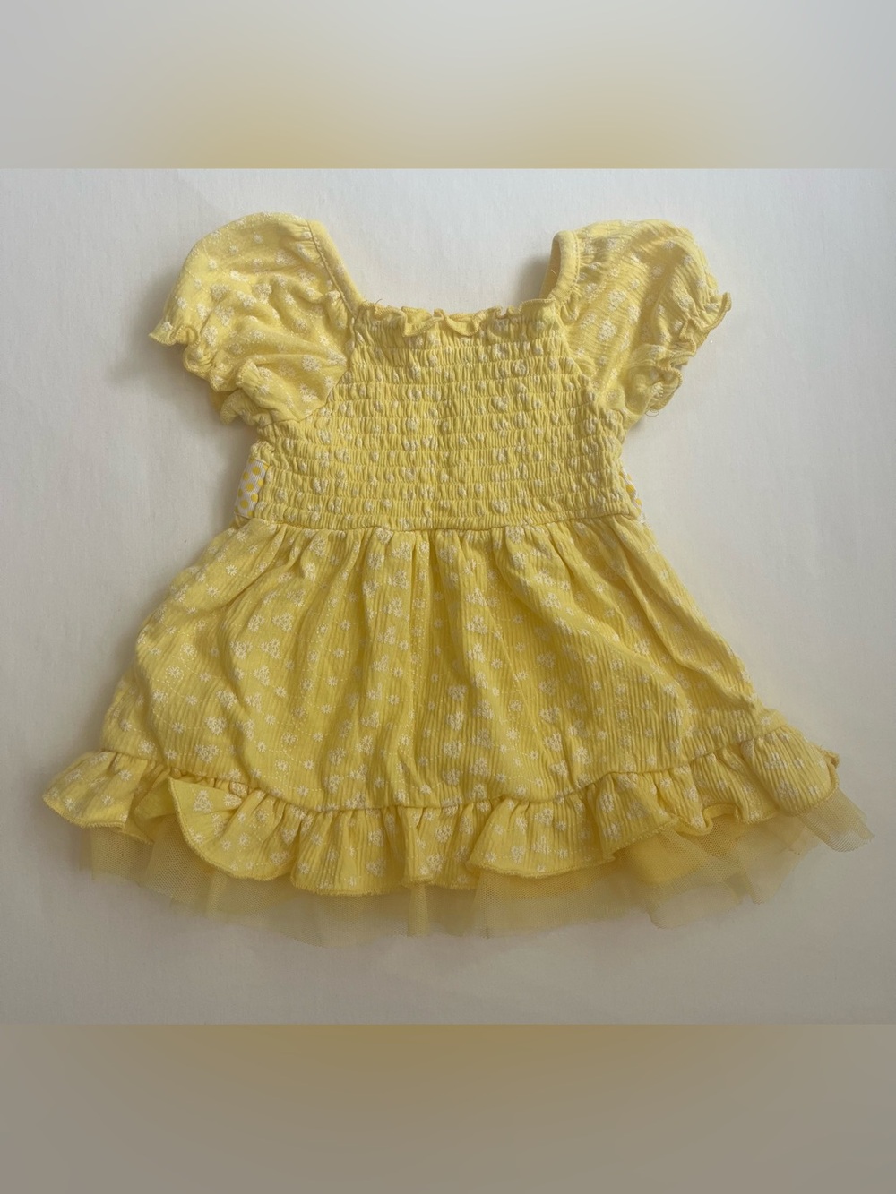 Little Lass Yellow Smocked Top and Jeggings Size 24 Months - Picture 5 of 8